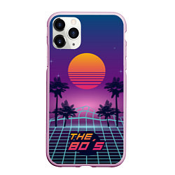 Чехол iPhone 11 Pro матовый The 80s Beach, цвет: 3D-розовый