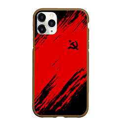 Чехол iPhone 11 Pro матовый USSR: Red Patriot