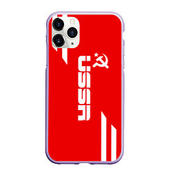 Чехол iPhone 11 Pro матовый USSR: Red Sport, цвет: 3D-светло-сиреневый