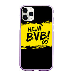 Чехол iPhone 11 Pro матовый Heja BVB 09, цвет: 3D-сиреневый