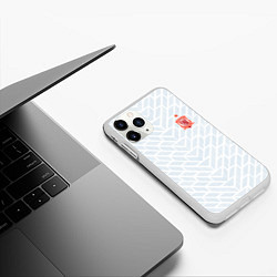 Чехол iPhone 11 Pro матовый Сборная Испании: Гостевая ЧМ-2018, цвет: 3D-белый — фото 2