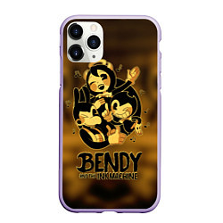 Чехол iPhone 11 Pro матовый Bendy and the ink machine, цвет: 3D-светло-сиреневый