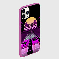 Чехол iPhone 11 Pro матовый Digital Race, цвет: 3D-фиолетовый — фото 2