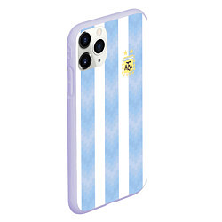 Чехол iPhone 11 Pro матовый Сборная Аргентины, цвет: 3D-светло-сиреневый — фото 2