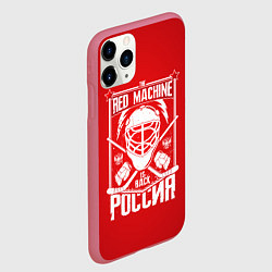 Чехол iPhone 11 Pro матовый Red machine is back, цвет: 3D-малиновый — фото 2