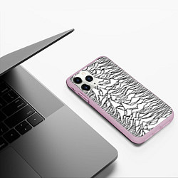 Чехол iPhone 11 Pro матовый White Pleasures, цвет: 3D-розовый — фото 2