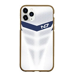 Чехол iPhone 11 Pro матовый N7: White Armor, цвет: 3D-коричневый