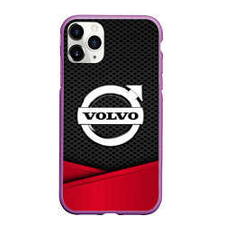 Чехол iPhone 11 Pro матовый Volvo: Grey Carbon
