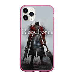 Чехол iPhone 11 Pro матовый Bloodborne: Hell Knight, цвет: 3D-малиновый