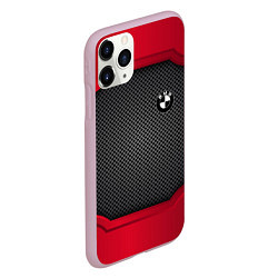 Чехол iPhone 11 Pro матовый BMW: Carbon Inside, цвет: 3D-розовый — фото 2