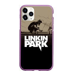 Чехол iPhone 11 Pro матовый Linkin Park: Meteora, цвет: 3D-фиолетовый