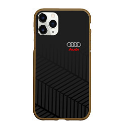 Чехол iPhone 11 Pro матовый Audi: Grey Collection, цвет: 3D-коричневый