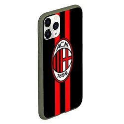 Чехол iPhone 11 Pro матовый AC Milan 1899, цвет: 3D-темно-зеленый — фото 2