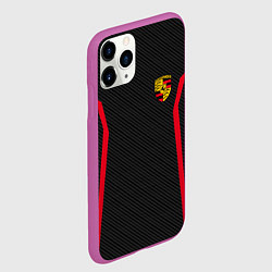 Чехол iPhone 11 Pro матовый Porsche: Sport Edition, цвет: 3D-фиолетовый — фото 2