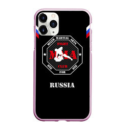 Чехол iPhone 11 Pro матовый MMA Russia, цвет: 3D-розовый