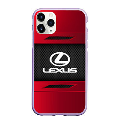 Чехол iPhone 11 Pro матовый Lexus Sport, цвет: 3D-светло-сиреневый