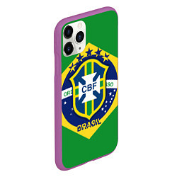 Чехол iPhone 11 Pro матовый CBF Brazil, цвет: 3D-фиолетовый — фото 2