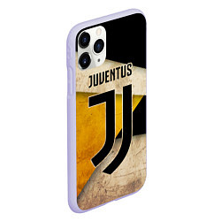 Чехол iPhone 11 Pro матовый FC Juventus: Old Style, цвет: 3D-светло-сиреневый — фото 2