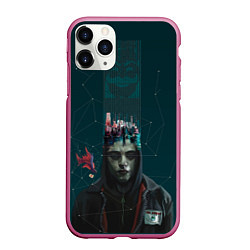 Чехол iPhone 11 Pro матовый Mr. Robot