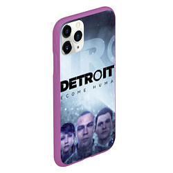 Чехол iPhone 11 Pro матовый Detroit: Become Human, цвет: 3D-фиолетовый — фото 2