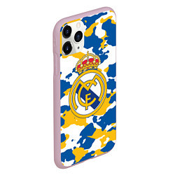 Чехол iPhone 11 Pro матовый Real Madrid: Camo, цвет: 3D-розовый — фото 2