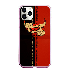 Чехол iPhone 11 Pro матовый NBA. Chicago Bulls