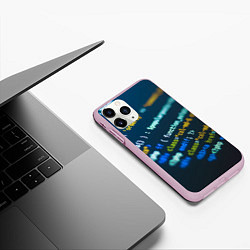 Чехол iPhone 11 Pro матовый Programming Collection, цвет: 3D-розовый — фото 2