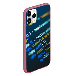 Чехол iPhone 11 Pro матовый Programming Collection, цвет: 3D-малиновый — фото 2