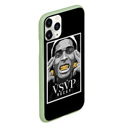 Чехол iPhone 11 Pro матовый ASAP Rocky: Gold Edition, цвет: 3D-салатовый — фото 2