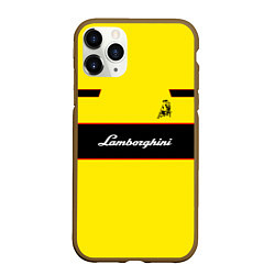 Чехол iPhone 11 Pro матовый Lamborghini Style