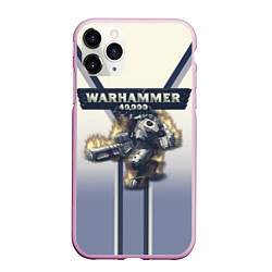 Чехол iPhone 11 Pro матовый Warhammer 40000: Tau Empire, цвет: 3D-розовый