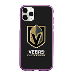 Чехол iPhone 11 Pro матовый Vegas: Golden Knights, цвет: 3D-фиолетовый