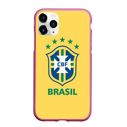 Чехол iPhone 11 Pro матовый Brazil Team