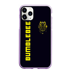 Чехол iPhone 11 Pro матовый Bumblebee Style, цвет: 3D-сиреневый