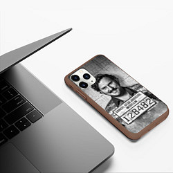Чехол iPhone 11 Pro матовый Пабло Эскобар, цвет: 3D-коричневый — фото 2