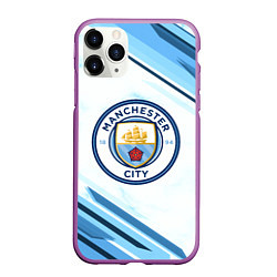 Чехол iPhone 11 Pro матовый Manchester city, цвет: 3D-фиолетовый