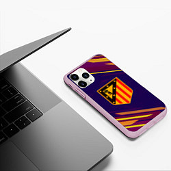 Чехол iPhone 11 Pro матовый Atletico Madrid, цвет: 3D-розовый — фото 2