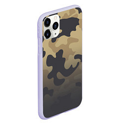 Чехол iPhone 11 Pro матовый Camouflage Khaki, цвет: 3D-светло-сиреневый — фото 2