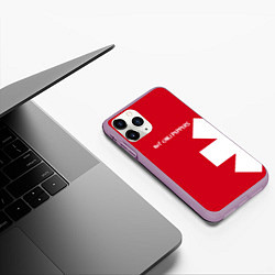 Чехол iPhone 11 Pro матовый RHCP: Red Style, цвет: 3D-сиреневый — фото 2