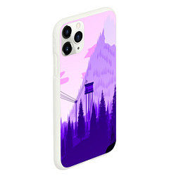 Чехол iPhone 11 Pro матовый Firewatch: Violet Wood, цвет: 3D-белый — фото 2