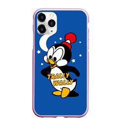 Чехол iPhone 11 Pro матовый Trally Wally, цвет: 3D-розовый