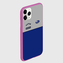 Чехол iPhone 11 Pro матовый Subaru Style, цвет: 3D-фиолетовый — фото 2