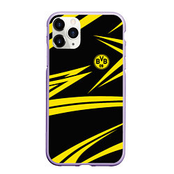 Чехол iPhone 11 Pro матовый FC Borussia: BVB Sport, цвет: 3D-светло-сиреневый