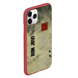 Чехол iPhone 11 Pro матовый Bon Jovi, цвет: 3D-красный — фото 2