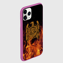 Чехол iPhone 11 Pro матовый Slayer: Fire Eagle, цвет: 3D-фиолетовый — фото 2