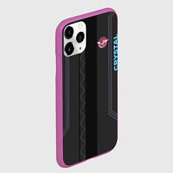 Чехол iPhone 11 Pro матовый Cyberpunk 2077: Crystal Jock, цвет: 3D-фиолетовый — фото 2