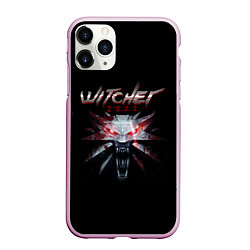 Чехол iPhone 11 Pro матовый Witcher 2077, цвет: 3D-розовый