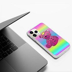 Чехол iPhone 11 Pro матовый Lil Peep Bear, цвет: 3D-белый — фото 2