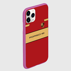 Чехол iPhone 11 Pro матовый Porsche Design, цвет: 3D-фиолетовый — фото 2