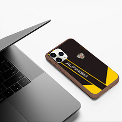 Чехол iPhone 11 Pro матовый Alpinism: Yellow Russia, цвет: 3D-коричневый — фото 2